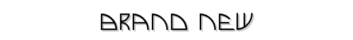 Brand New font